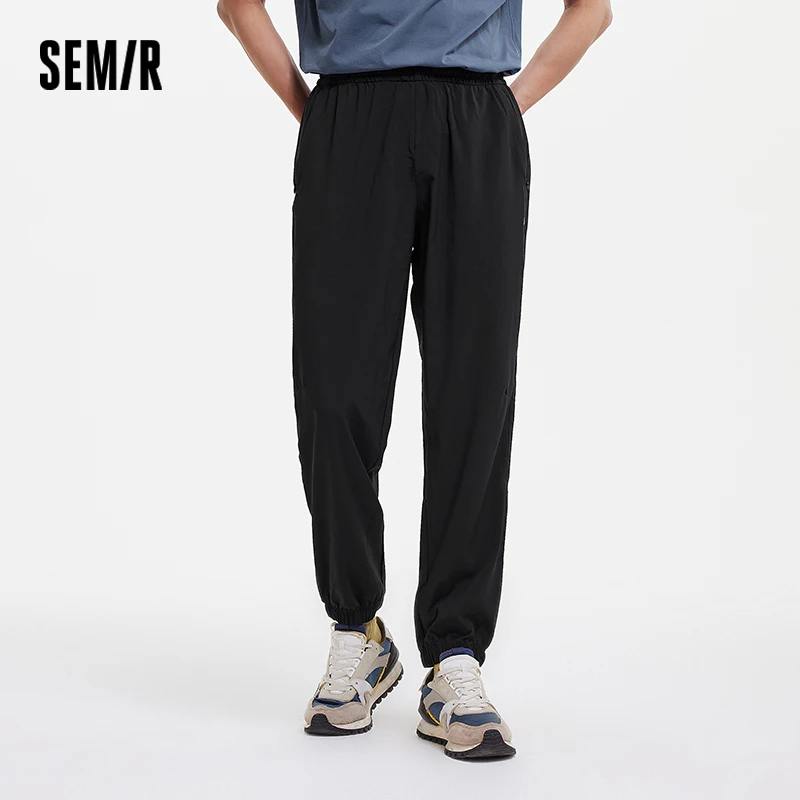 

Semir Casual Pants Men Moisture-Wicking Quick-Dry Sports Loose Jogger Pants Four-Way Stretch Long Pants for Summer