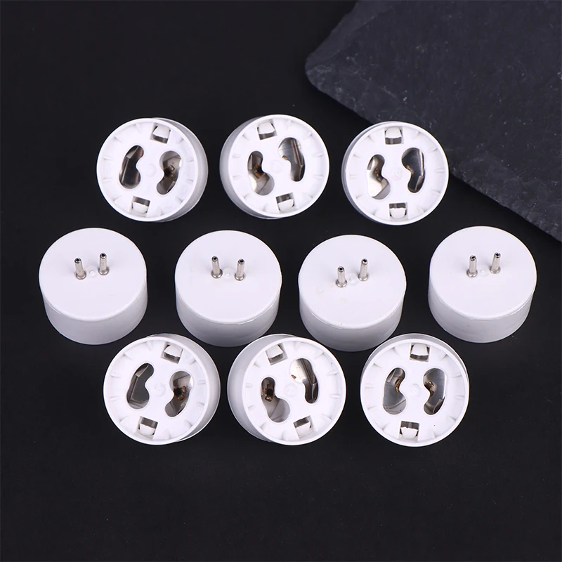 10Pcs MR16 To GU10 Socket Base Halogen Light Bulb Lamp Adapter Converter High Temperature Resistance Conversion Lamp Holder
