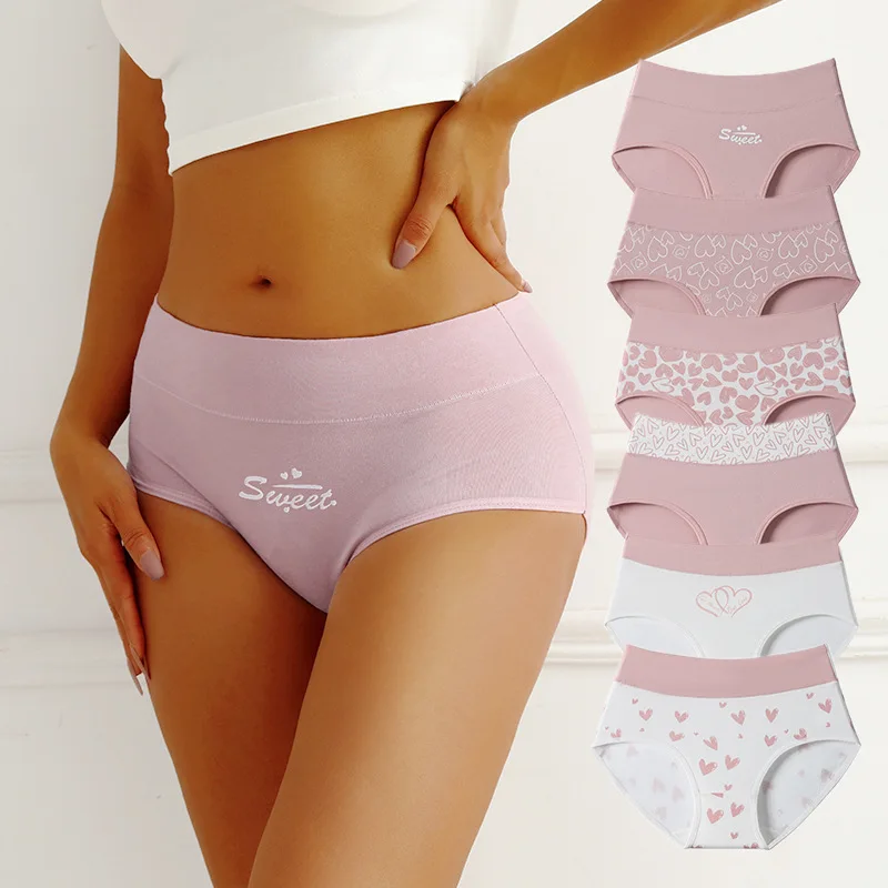 

6PCS Period Underwear for Women Leakproof Underwear Menstrual Panties Cotton Postpartum Hipster Briefs