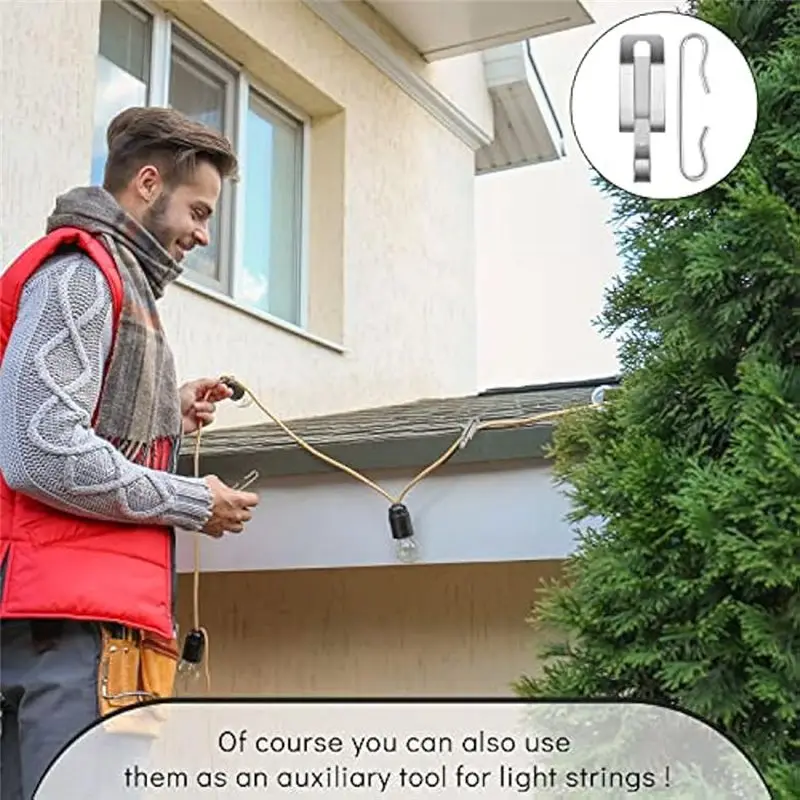 BAAJ-192Pcs Heat Cable Roof Clips Cable Clips And Spacers Kit Cable Wire Clips Gutter Clips Outdoor Cable Clips Heater Clips Dur