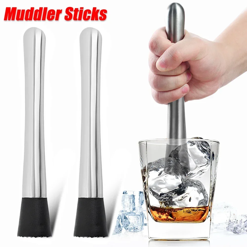 Palillos de hielo de acero inoxidable, martillo triturado multifunción, herramienta para mezclar hielo para cóctel y vino, accesorios para Bar y fiesta