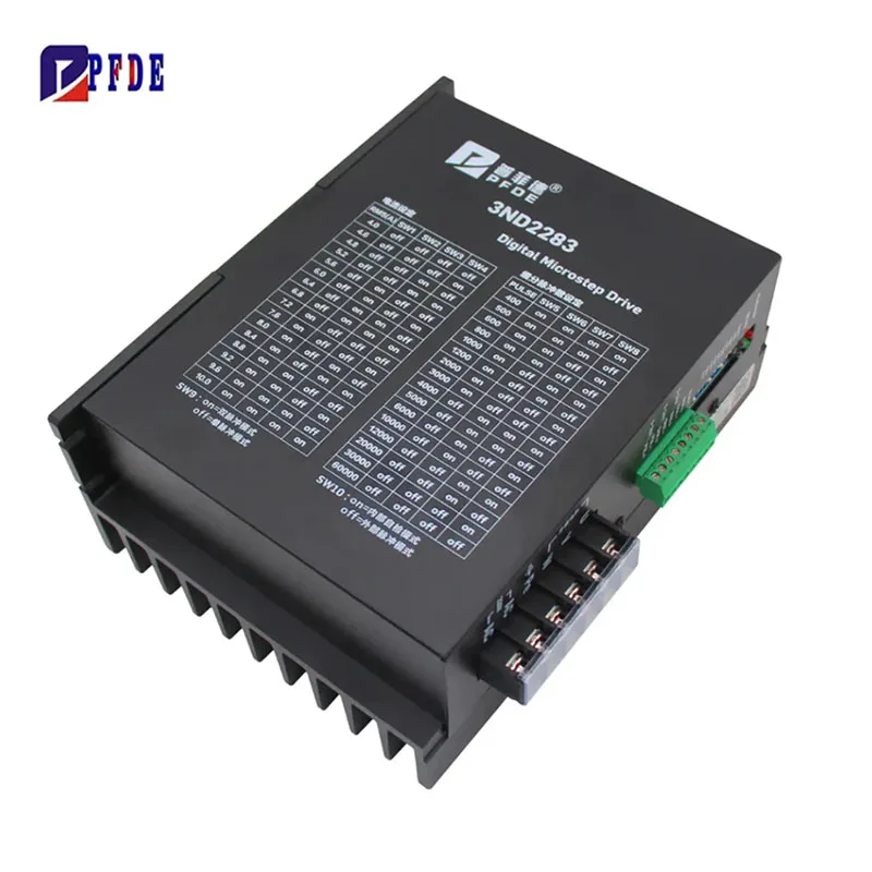  3ND2283 DSP Digital Microstepping Driver 10A for 3-Phase Nema42 and Nema52 Stepper Motor CNC Laser Cutting Packaging Machine