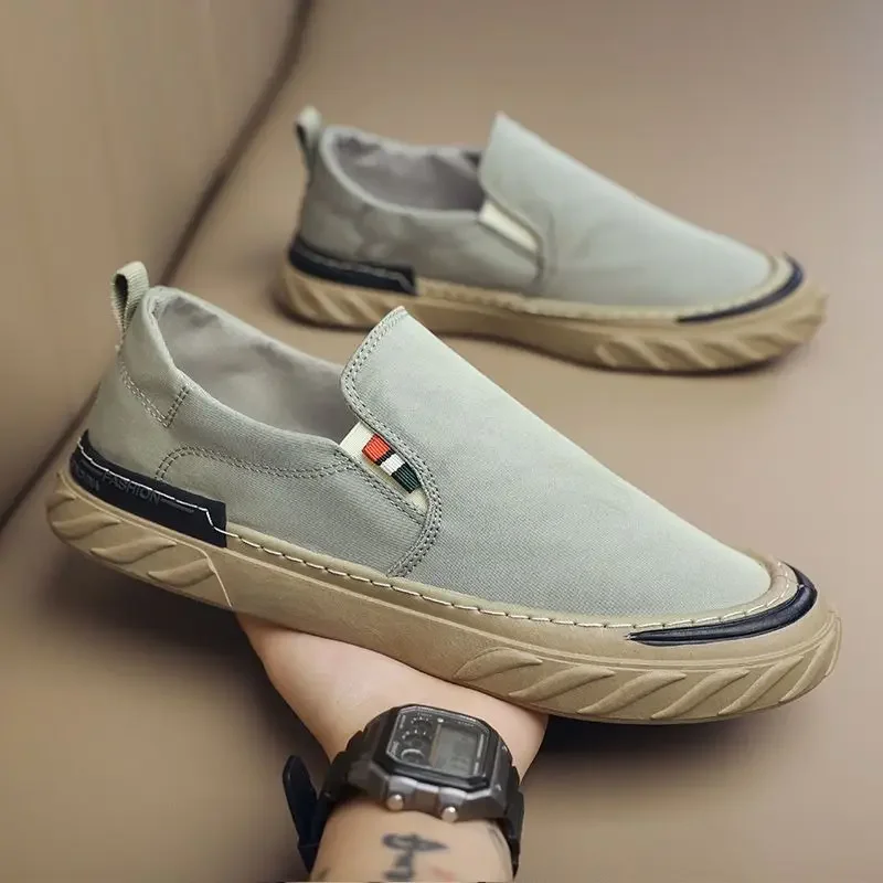 Men's Breathable Flat Slip-on Sneakers, Sapato Homem, Preço Baixo, Designer Retro, Luxo, Barato, Liquidação, Grátis, Sapatos Casuais para Homens