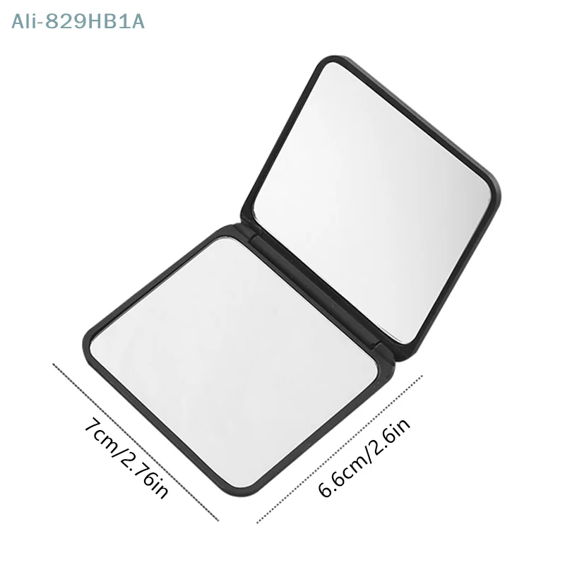 Foldable Makeup Mirror Mini Square Makeup Vanity Mirror Portable Hand Mirrors Double-side Compact Mirror Pocket Cosmetic Mirrors