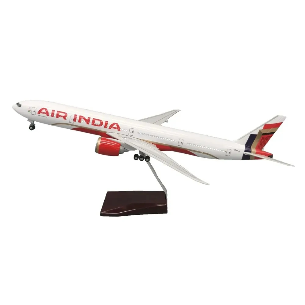 

47cm Model Airplanes B777 India Airways 1/157 Scale Aircraft Resin Toy Planes Aviation Large Souvenir Toy Airplane Holiday Gift