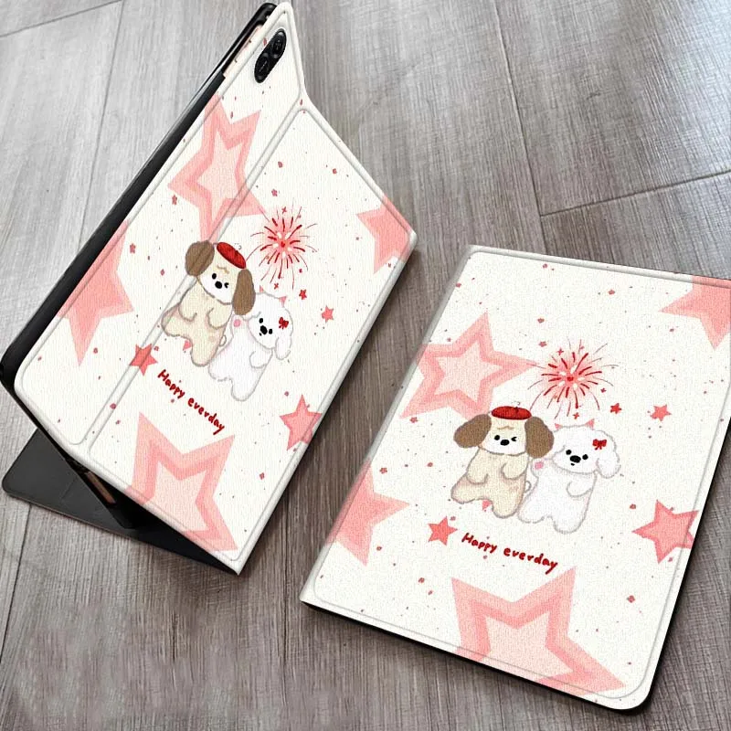 

Animal Cartoon Polka Pattern For Huawei MediaPad MatePad M5 M6 11 12 X SE T10 T10s 2 C5e T5 Pro Lite Air 11.5 Inch Tablet Case