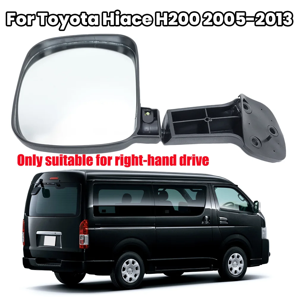 

Rearview Mirror Rear Tailgate Door Mirror Assembly For Toyota Hiace VAN TRH/KDH 200 2005-2013 Right-Hand Drive Car Accessories