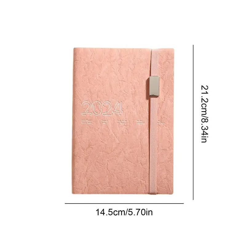 2024 Weekly Planner 2024 Planner To Do List Notebook Calendar Book 8x5 Inch PU Leather Thick Paper Organizer Planner 2024 For