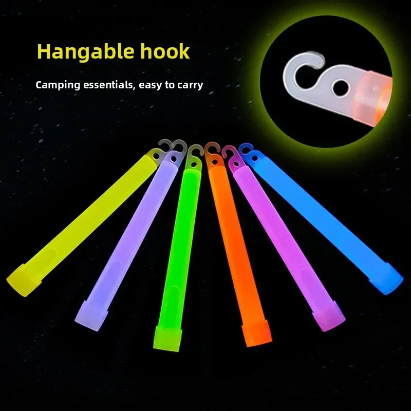 Glow Sticks Camping Emergency Light Sticks Chemical Liquid Outdoor Lighting Diving Rescue 6 Inch Hook Set