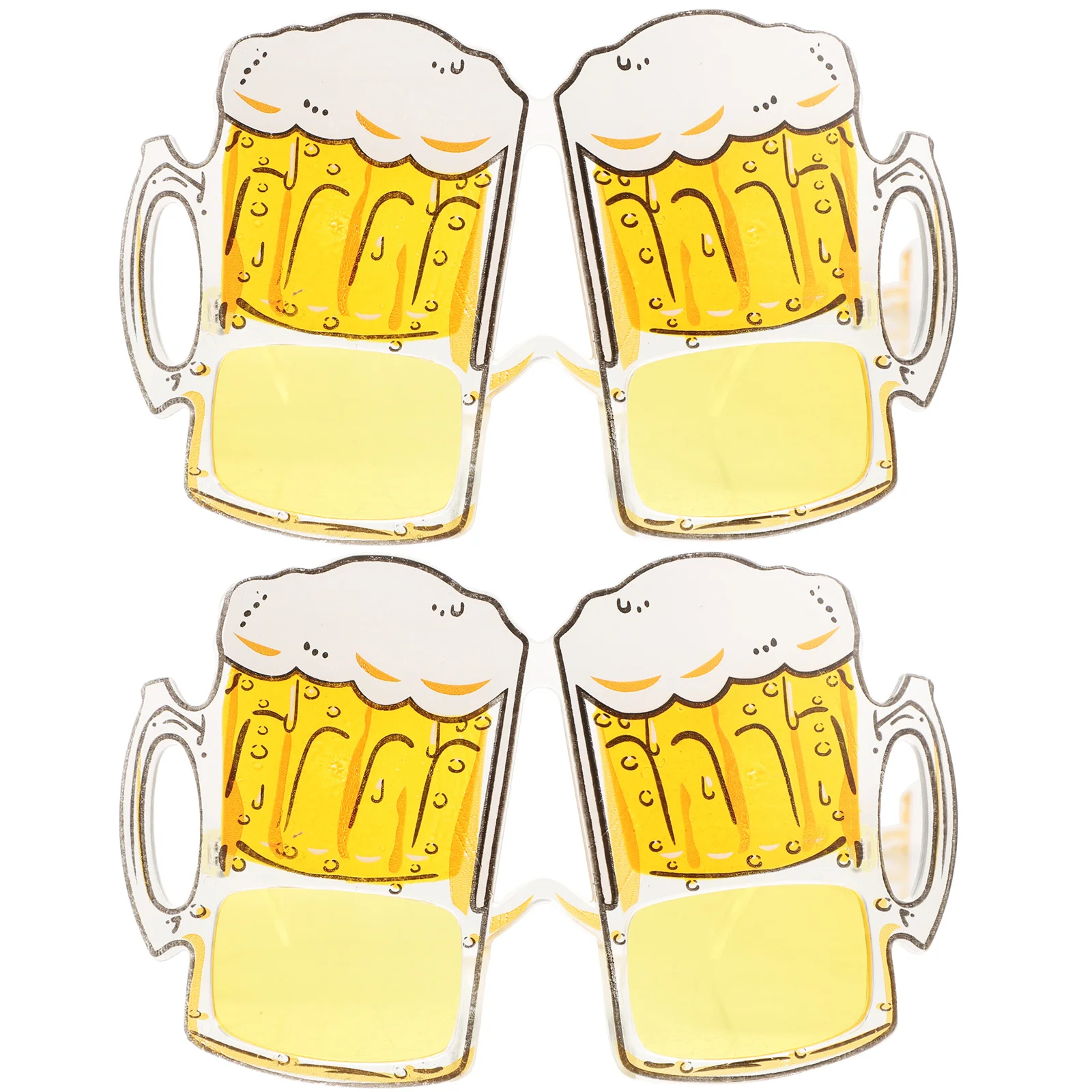 2 قطعة كوب البيرة النظارات الجدة نظارات الحفلات تسرب تأثير تصميم ل زي الحدث أداء ملحق كوب البيرة النظارات #4