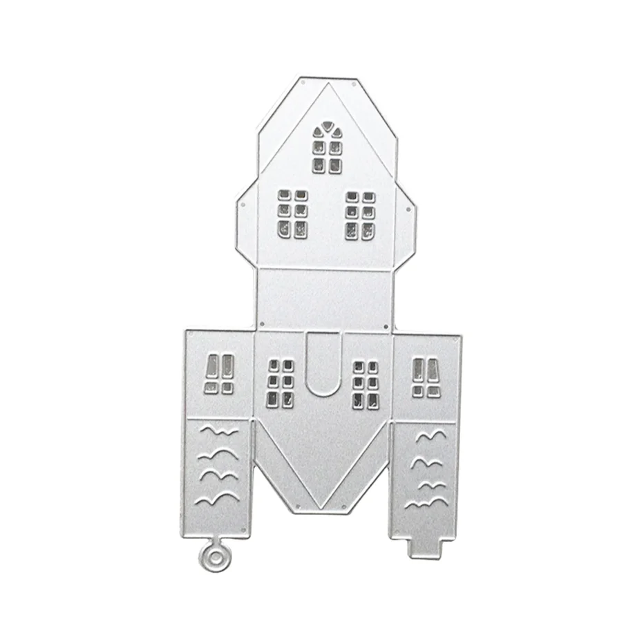 castle Scrapbooking Cutting Dies Yiwu futian market clearance hot sale DIY Paper gift Card Making metal craft album