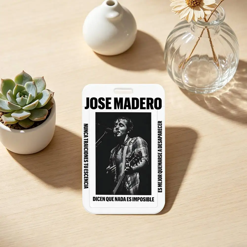 J-Jose M-Madero Singer ID Badge Holder With Lanyard Neck Strap For Office School Name Card Credentials Case