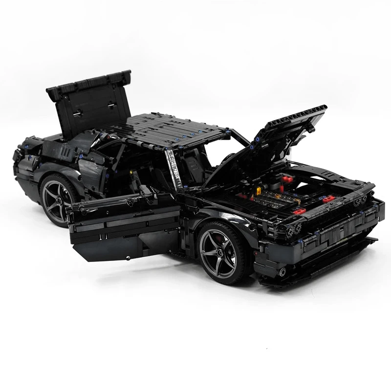 New MOC-152910 Black Demon Hellcat GT Technical Sprots Vehicle Model Building Blocks Bricks Puzzle DIY Toys Christmas Gifts Kids