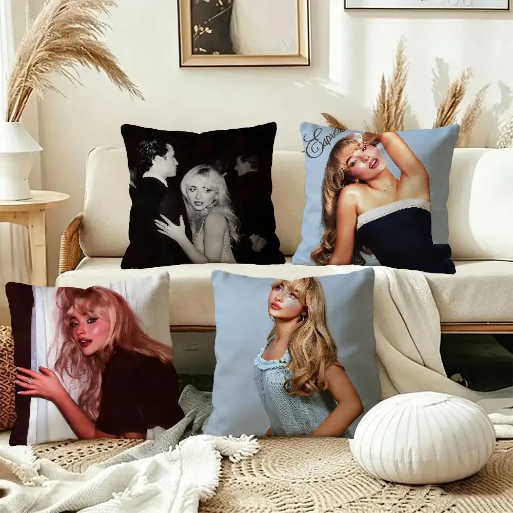 Fashion Singer S-Sabrina Carpenter Personalized Pillow Cover Kids Bedroom Wild Party Decor Pillowcase kid Birthday shower Gift