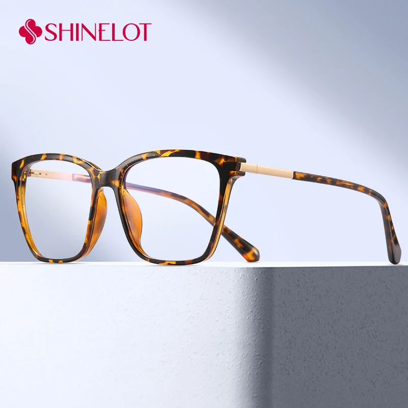 

81576 Classic Retro Cat Eye Eyeglasses Leopard Print Color Frame Female Anti-Blue Light Glasses Youth Style Girlfriend Eyewear