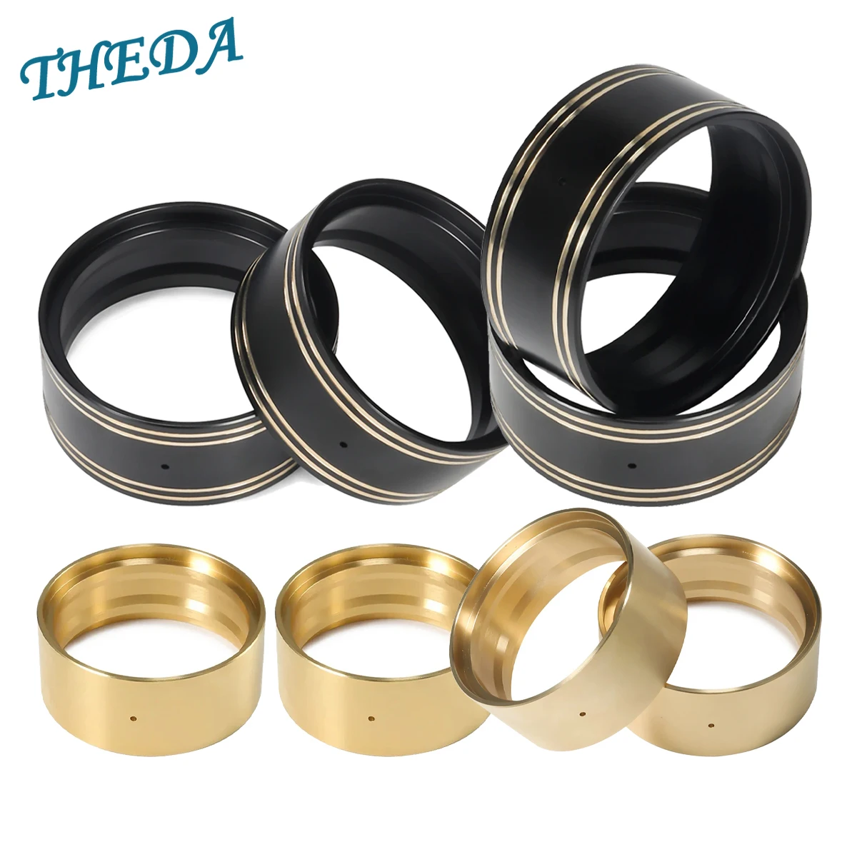 1.9 inch CNC Brass Counterweight Wheel Beadlock Clamp Ring for SCX10 Capra TRX4 VS4-10 TF2 Element Enduro CC01 Upgraded Rims