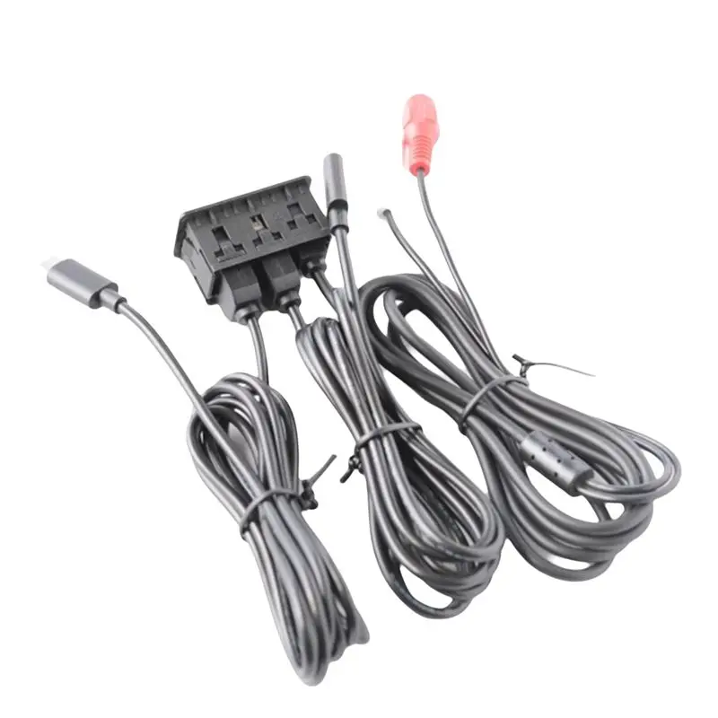 Car Android Navigation Machine AUX Panel TYPE-C+RCA Input Double USB+AUX Interface Panel Extension Cable Adapter Panel-ABQF
