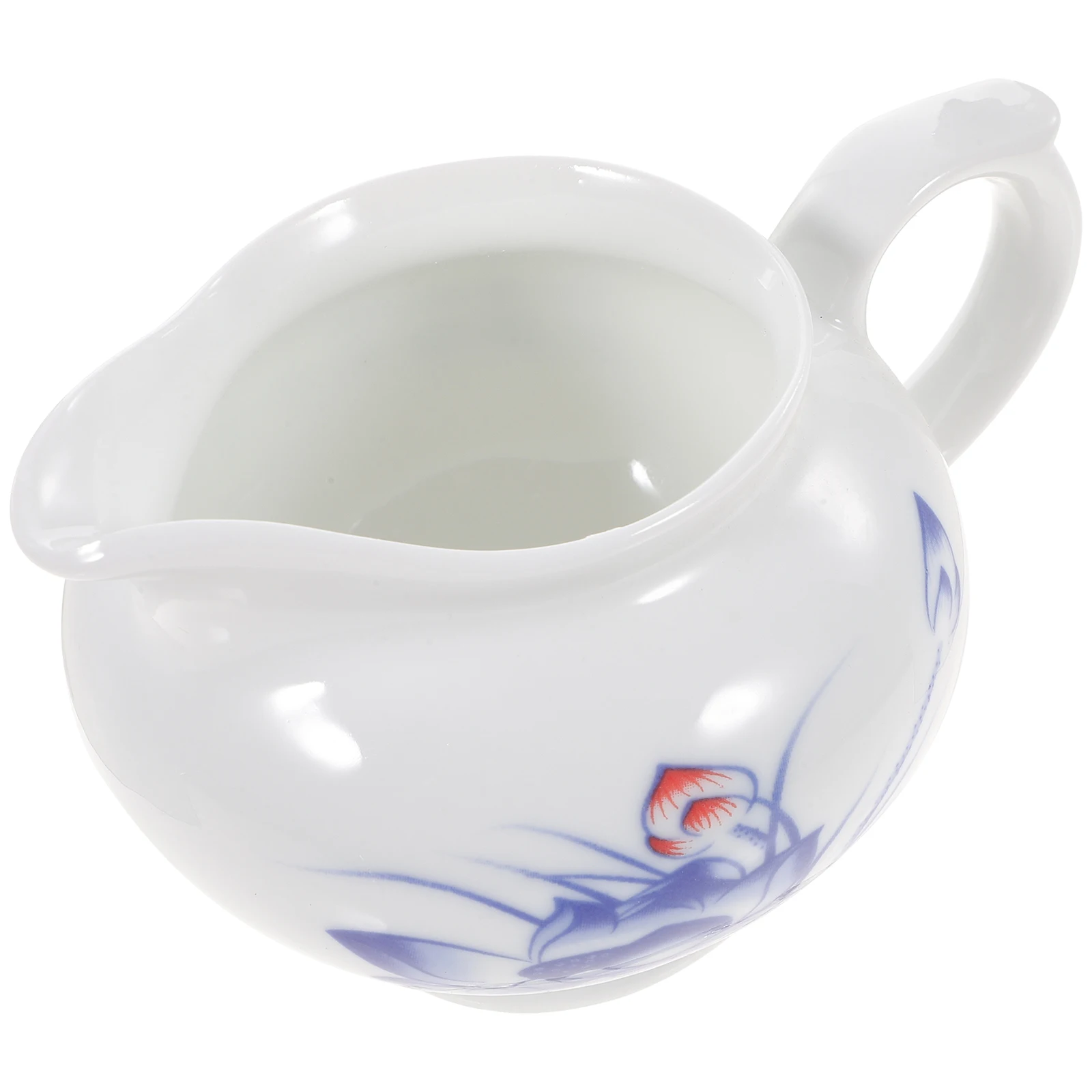 Ceramic Gravy Boat Handle Comfortable Grip Suitable Capacity Aesthetic Design Serve Sauces Cream Milk Sauce Container