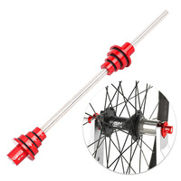 1pc Bicycle Wheel Truing Thru Axle Stand Thru Axle Adapter 12/15/20mm Aluminum Alloy Bike Wheel Repair Tools Cycling Accessories