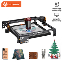 ACMER Laser Engraver P1 S Pro 10W Support WIFI Laser Engraving Cutting Machine Carve Glass Coated Metal for Handmade Enthusiasts