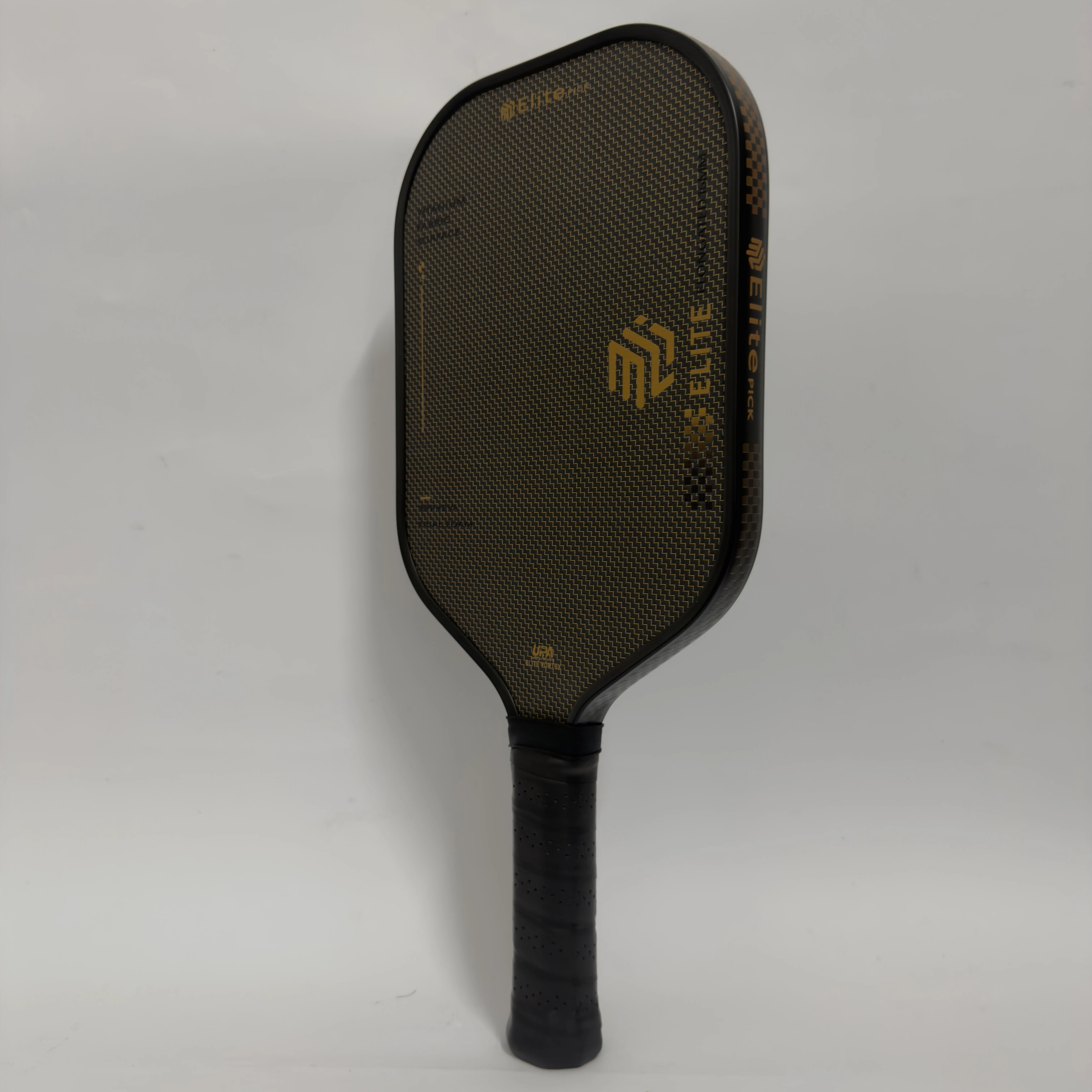 ELITE PICK Titan-Draht Carbonfaser Pickleball-Schläger, EPP EVA DUAL FOAM CORE, Raue Stoff-Texturierte Schlägerfläche – Detail 1