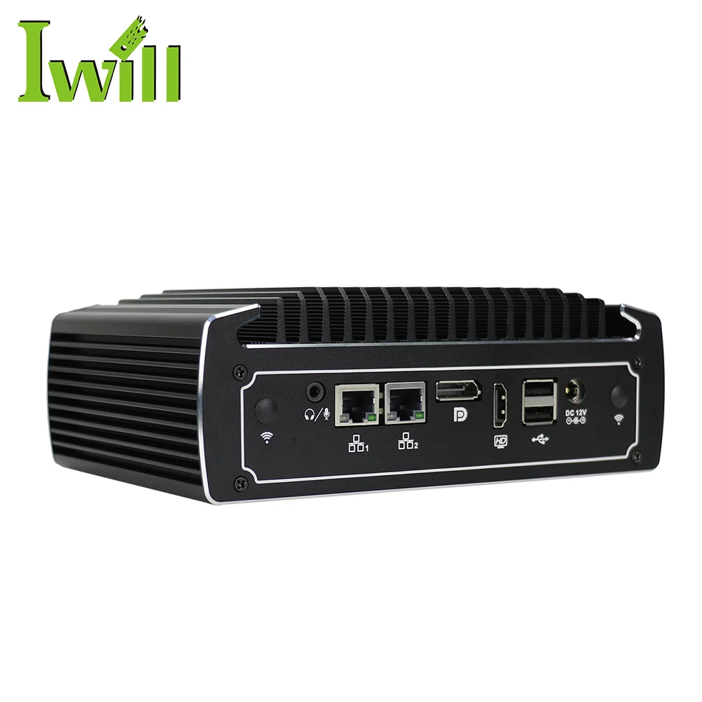 Upgraded Mini PC N3022 I3 10110U with 2*COM 6*USB Support SATA  RAID 0/1 VESA Wall Mount