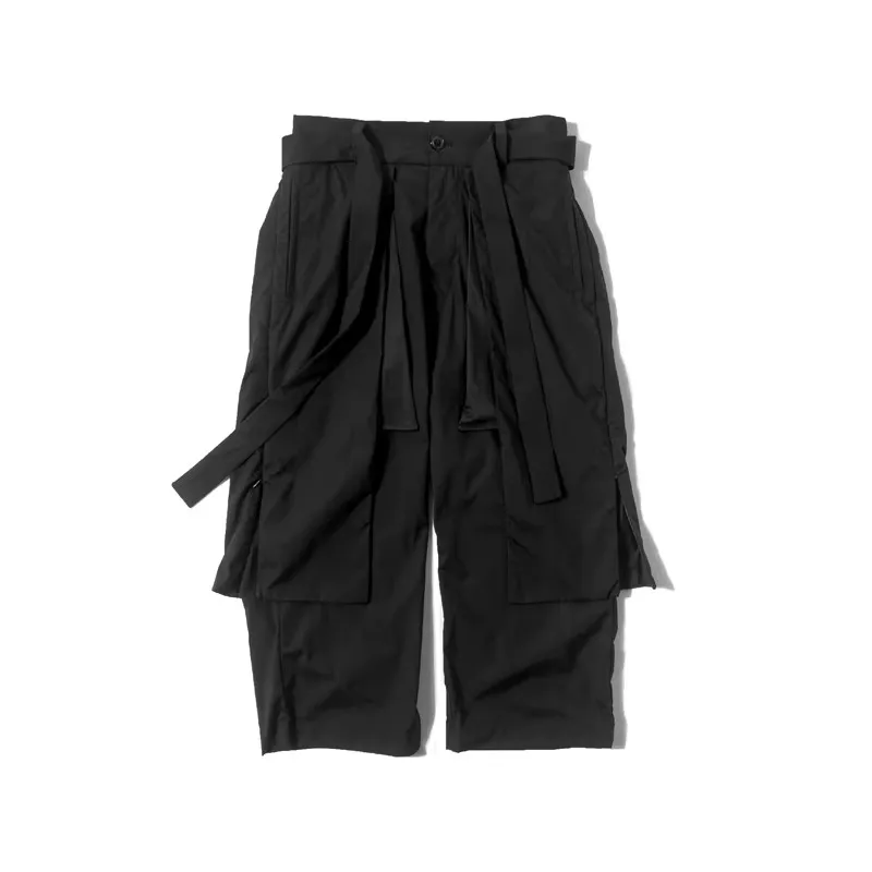 27-46 新 2025 紳士服 GD ファッションヘアスタイリストストリートコラージュサムライスカートパンツキュロットプラスサイズの衣装