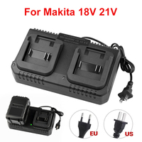 New 3A Lithium Battery Fast Charger 2 Way Power Tool Battery Charger EU/US Plug For Makita 18V 21V Battery BL1415/1815/1830/1850