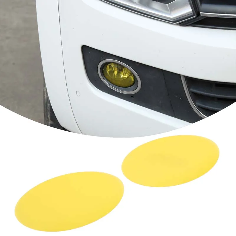 

For Volkswagen Amarok 2011-2018 YELLOW Fog Light Overlay Tint Decal Precut Vinyl PPF Protection Film Sticker Accessories