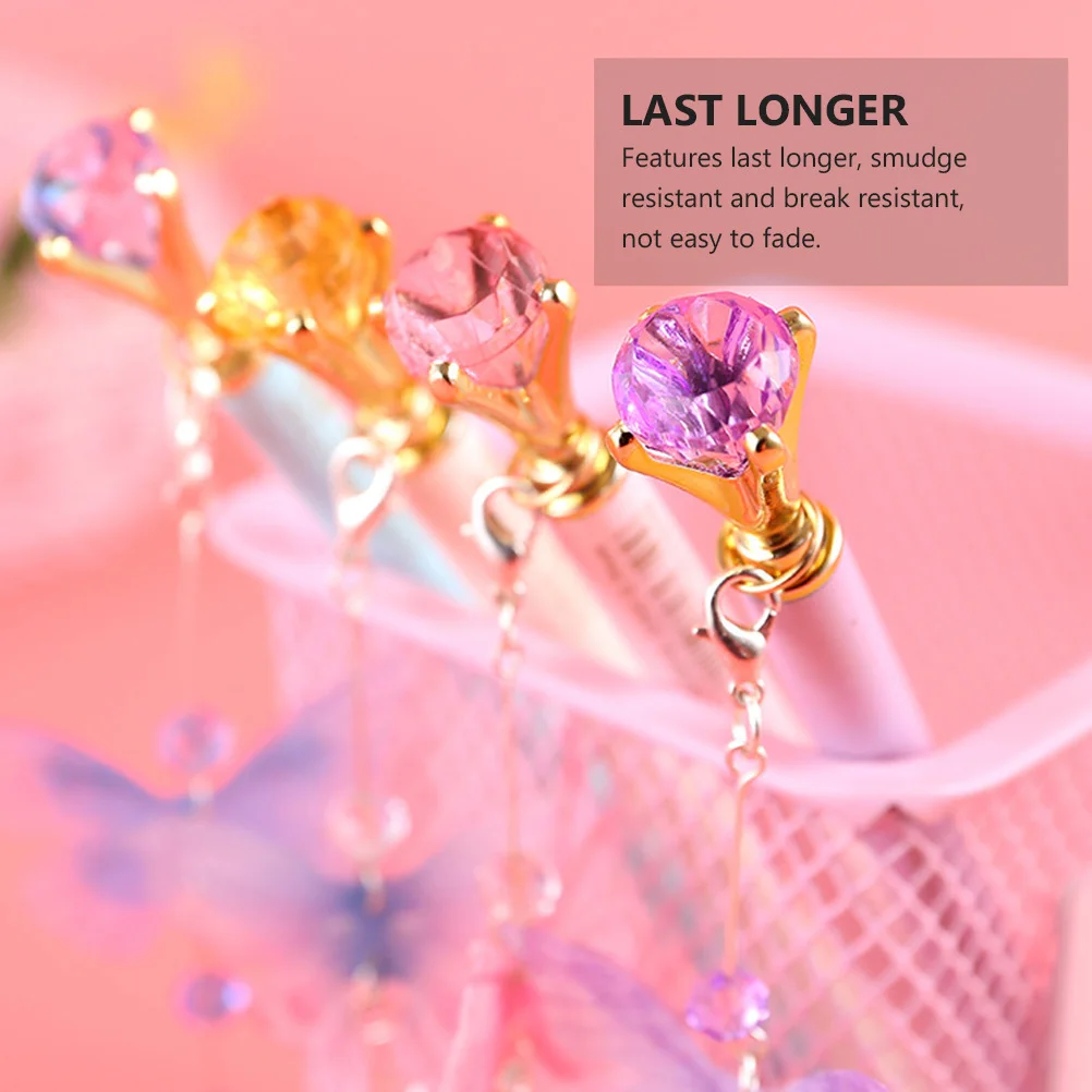 

2Pcs Diamond Pendant Mechanical Pencil Metal Sketch Drawing Pen Student Stationery Break Resistant School Office Supply