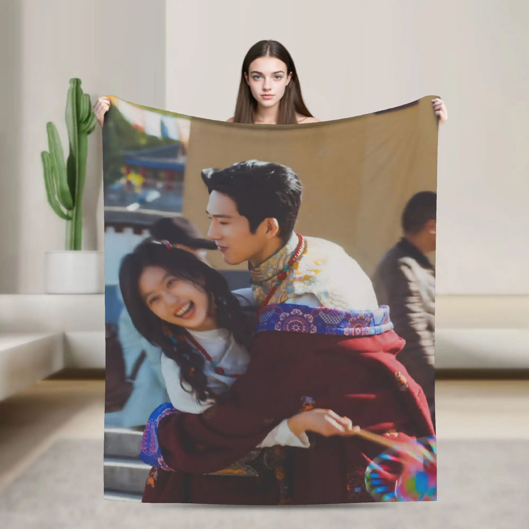 The Early Spring jing boran Blankets Soft Flannel Comfort Gifts  Throw Blankets Bedspreads