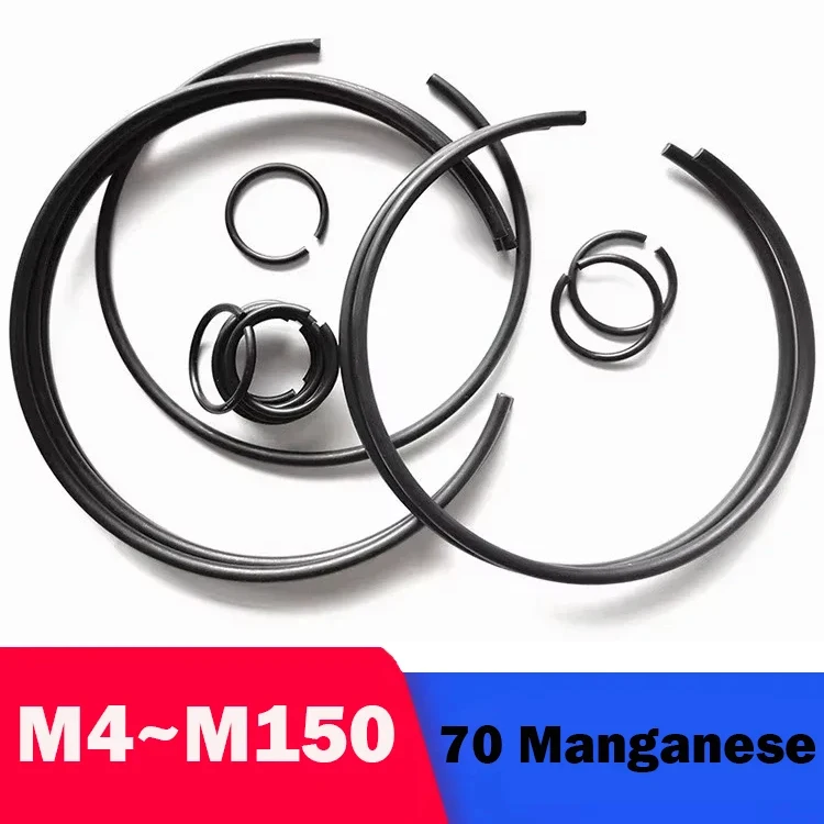 GB895.1 Round Wire Snap Rings for Hole Steel Wire Ring for Hole Stop Ring Circlips M4/M5/M6/M7/M8/M9~M150 70 Manganese Steel