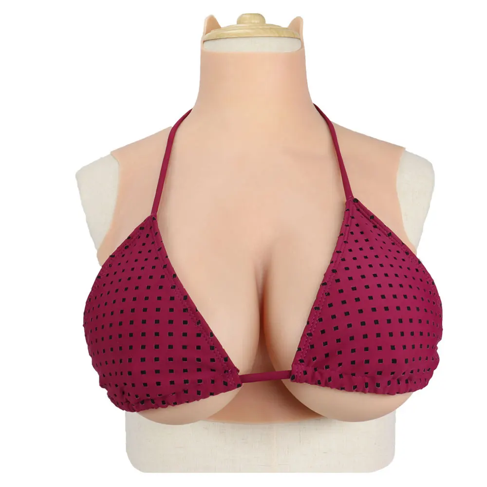 

Customizable high-neck breast prosthesis fake breast silicone solid breast round neck