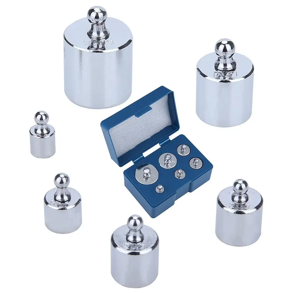 

6Pcs/Set Calibration Weight Chrome for Digital Scale 5g 10g 20g 50g 100g