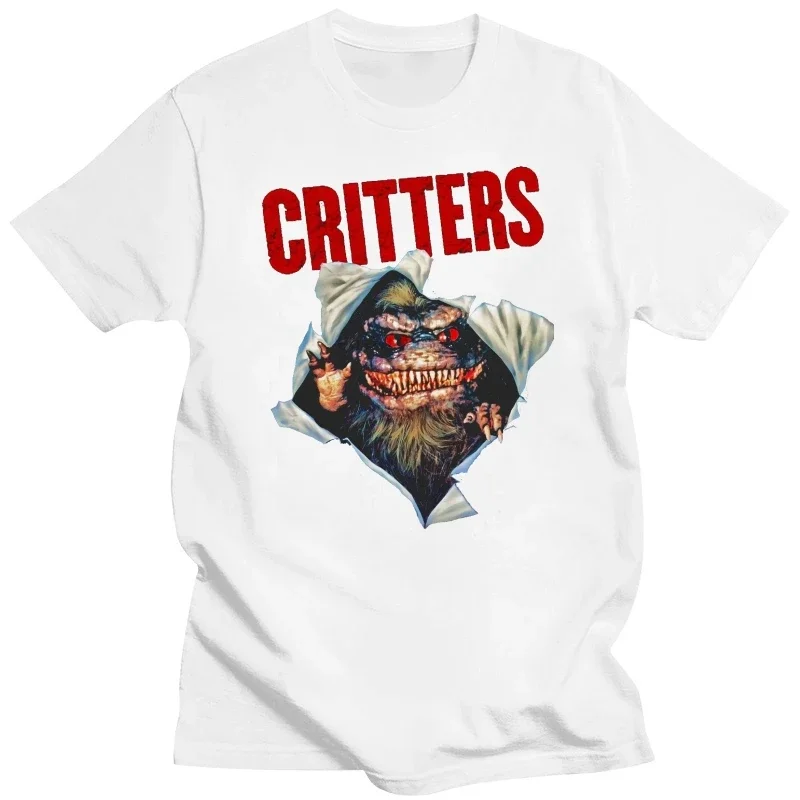 Critters Chest Burst 80 Horror Black T-Shirt heavyweight fashion Round Neck manga vintage anime clothes Sweatshirt men clothing