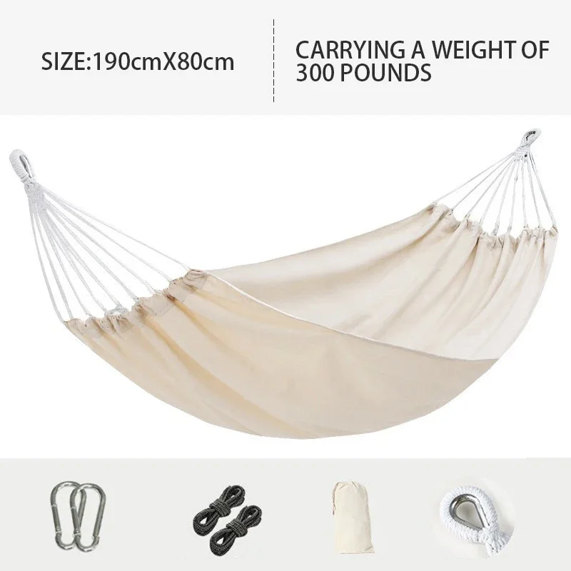 Double Hammock Outdoor Swing Summer Camping Hammock Anti Rollover Household Indoor and Outdoor Single and Double Hammock