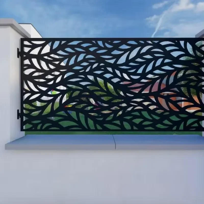 Custom Cut Metal Sheet Panels Decorative Fence Privacy Screen Garden Wall Cladding