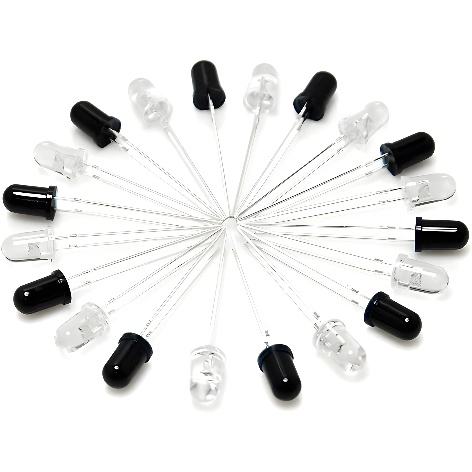 10pcs 3mm/5mm 940nm LEDs Infrared Emitter and IR Receiver Diode Diodes Infrared Emission+Receiver Tube 301A for Arduino