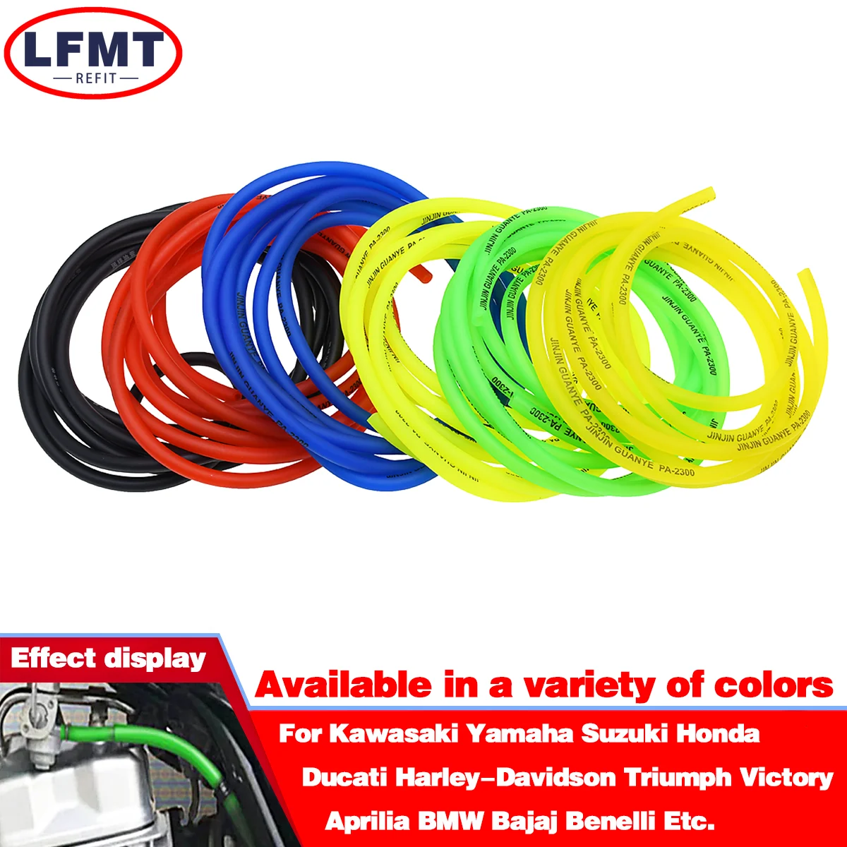 

Universal 1M 3M 5M Motorcycle Hose Petrol Fuel Line Hose Gas Oil Pipe Tube For Mini Moto Dirt Bike ATV Quad Minimotor Scooter