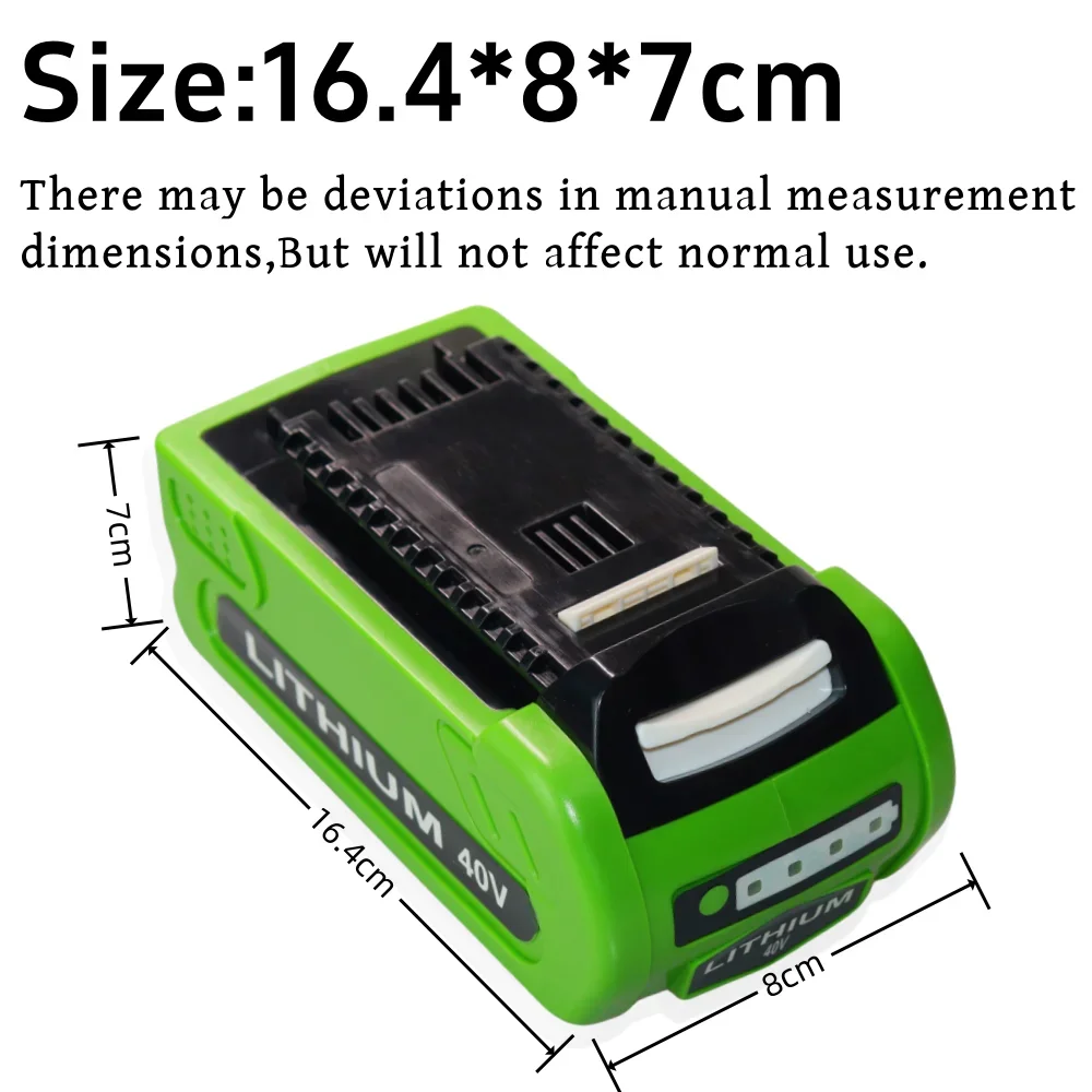 For GreenWorks 40V 4000mAh Replacement Tools Battery Lithium ion Rechargeable Battery 29462 29472 22272 20292 22332