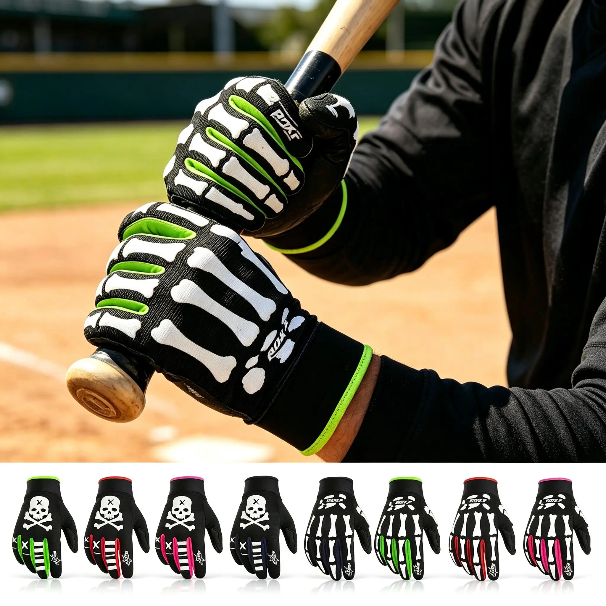 Impact‑Resistant Protective Gloves,Breathable Touch Screen Gloves for Biking Motorbike Baseball Outdoor Travel Adventuring
