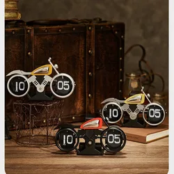 Vintage Flip Clock | Retro Digital Desk Clock with Large Auto-Flip Numbers |Battery Powered | Unique Home Office Décor&Gift Idea