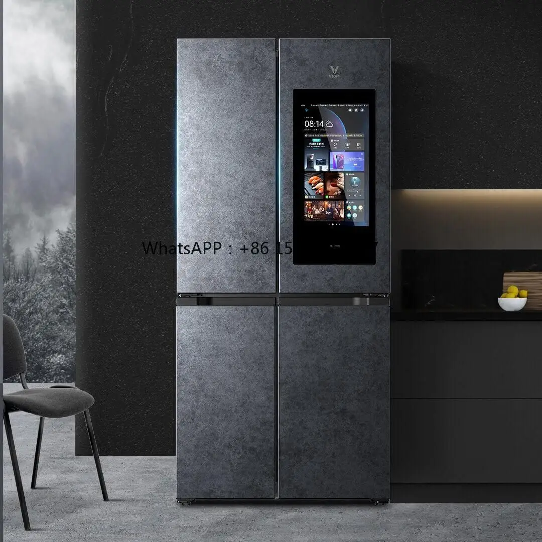 Smart Cross Refrigerator Four Door Refrigerator Top quality 502L Smart Interactive Large Screen