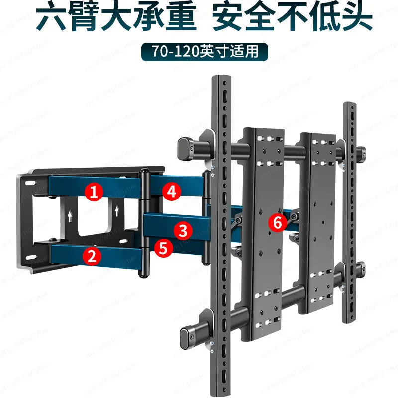 Suitable for TV hanger telescopic rotating bracket wall mount 55/65/70/75/86/98 inch universal
