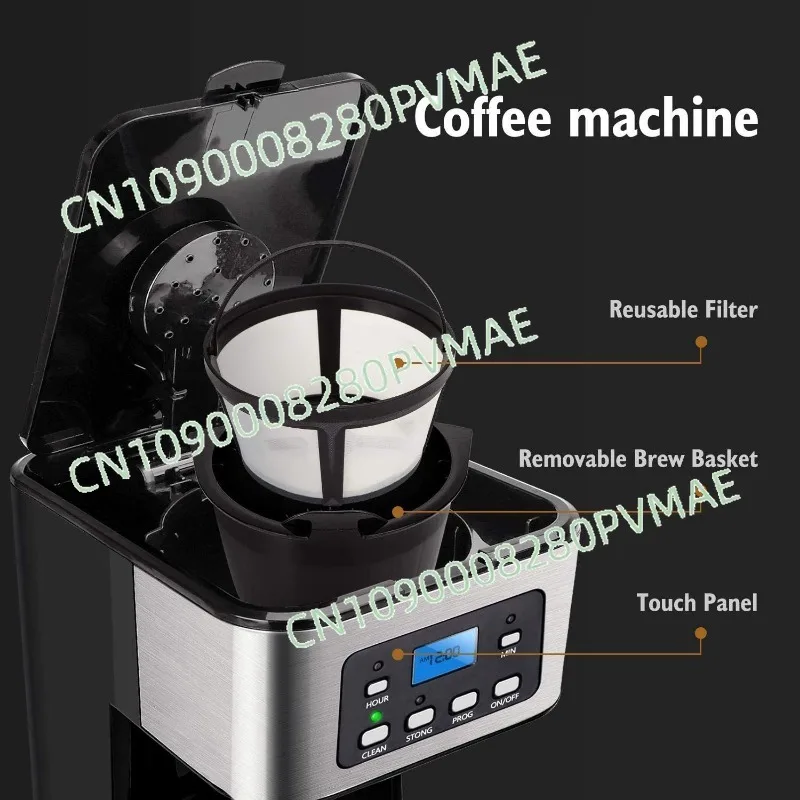 1.5L American drip coffee machine 24 hours reservation insulation function 950W