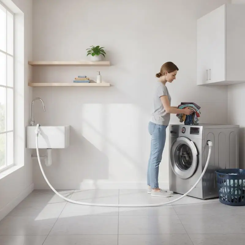 【AB1】Extend The Inlet Pipe With A Longer Extension Pipe5M Automatic Washing Machine Water Inlet Pipe Optional Hose Extension Tu