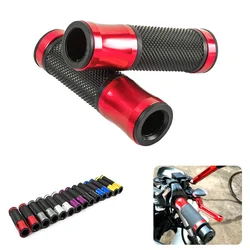 Aluminum Rubber 7/8 inch 22mm Motorcycle Grips Hand Grips Handlebar Universal Pit Bike Motocross Motorbike Multi Colors