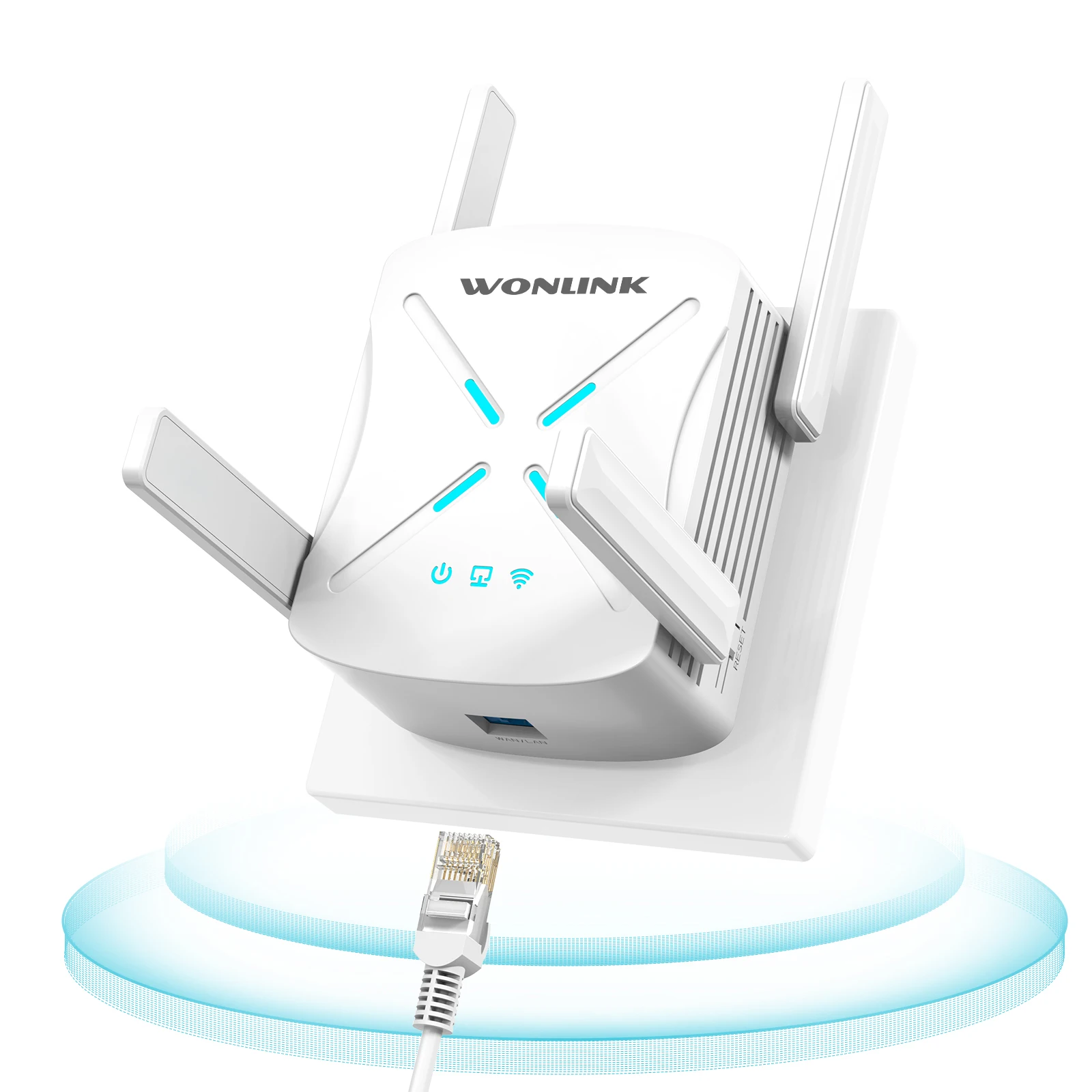 

AX1800 Gigabit Wi-Fi 6 повторитель двухдиапазонный 5G и 2,4G Wi-Fi6 расширение сигнала 4 антенны Repetidor совместим с Wi-Fi маршрутизаторами