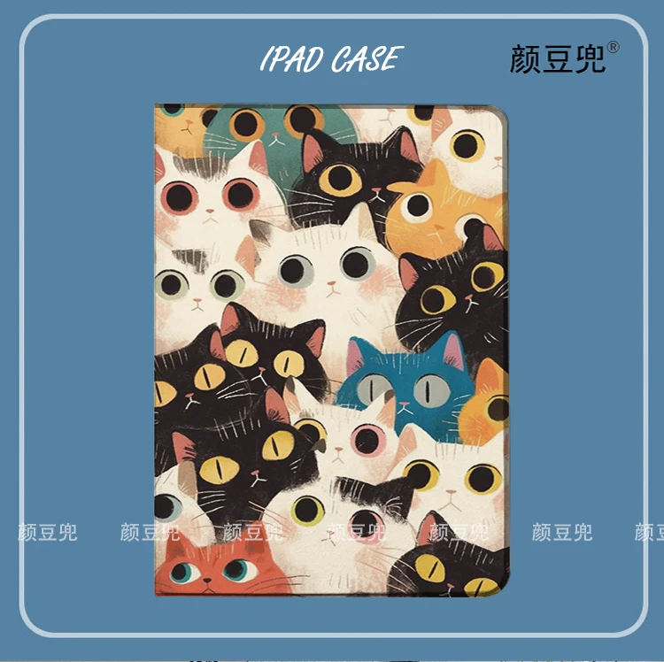 

Cat Color Japan Anime Air 11 For iPad Air 4 5 Mini 5 6 Case Luxury Silicone For Pro 12.9 11 For iPad 10th Protective Shell Pro13