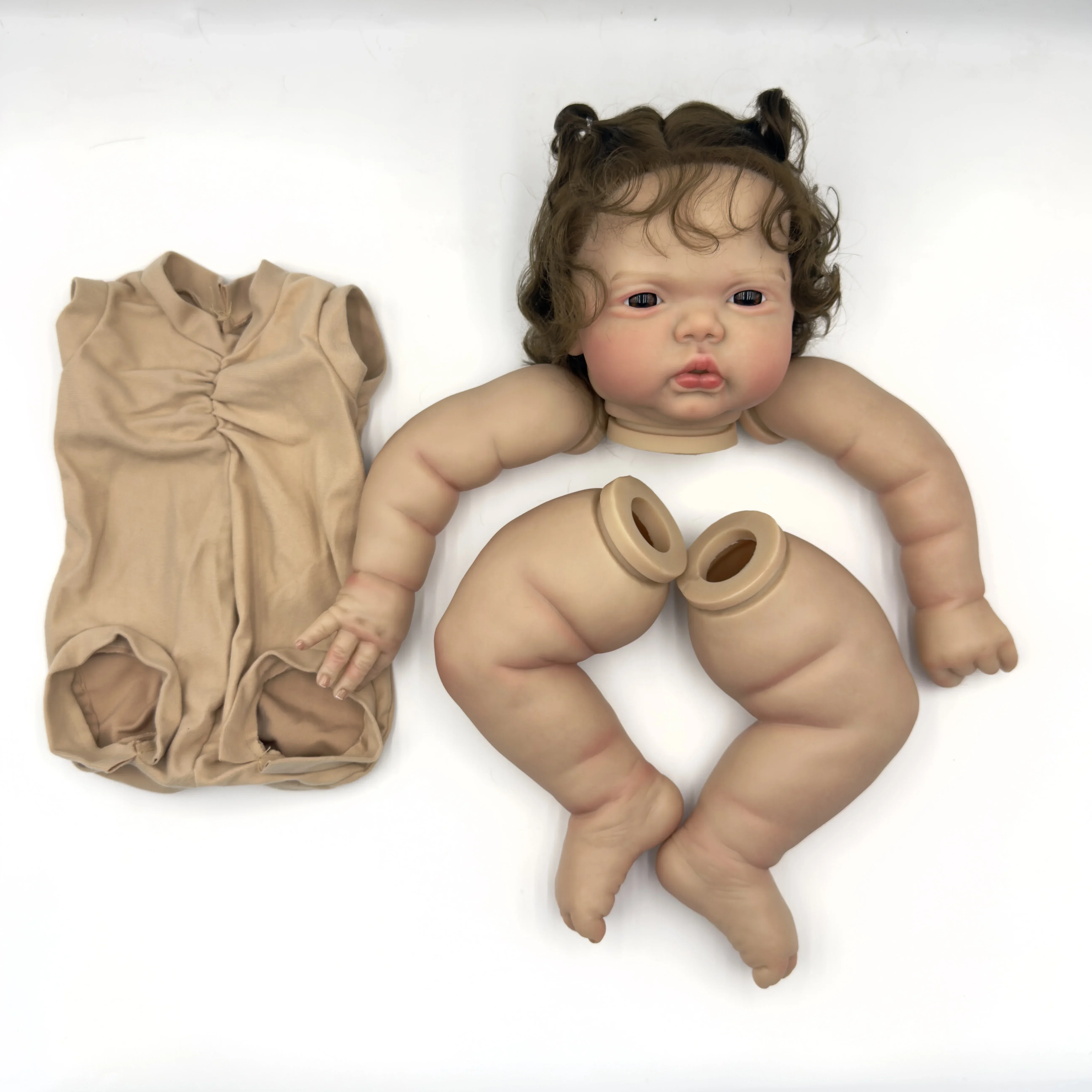 24inch Black Pickle Awake Painted Doll Kit Already Painted Doll Parts Lifelike Reborn Baby DIY Toys